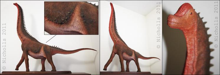 Scale model of <i>Giraffatitan brancai</i> (120cm long)     